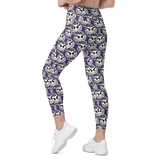 razel™ Gang Drip Face Motif Pocket Leggings