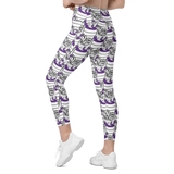 Purp Gang Double Cup Motif Pocket Leggings