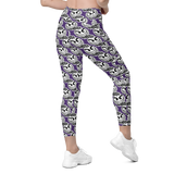 razel™ Gang Drip Face Motif Pocket Leggings