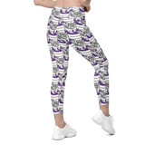 Purp Gang Double Cup Motif Pocket Leggings