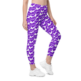 razel™ Purple Hearted Motif Pocket Leggings