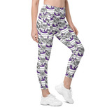 Purp Gang Double Cup Motif Pocket Leggings