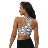 Purp Gang Double Cup Motif Crop Top