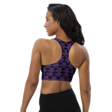 Purp Gang Rock Star Motif Crop Top