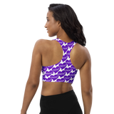 razel™ Purple Hearted Motif Crop Top