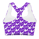 razel™ Purple Hearted Motif Crop Top