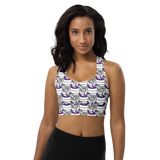 Purp Gang Double Cup Motif Crop Top