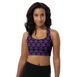 Purp Gang Rock Star Motif Crop Top