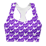 razel™ Purple Hearted Motif Crop Top