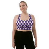 Purp Gang Rock Star Motif Crop Top