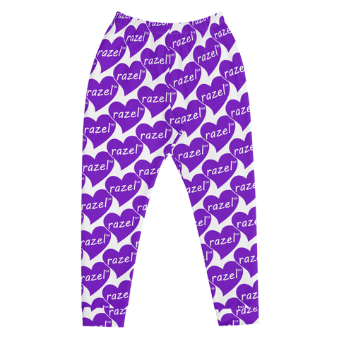 razel™ Purple Hearted Motif Men's Joggers