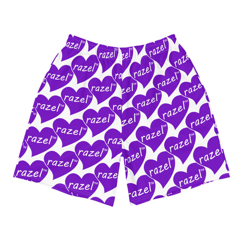 razel™ Purple Hearted Motif Men's Shorts