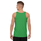 Marijuana Tree Star Motif Men's Tank Top