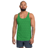 Marijuana Tree Star Motif Men's Tank Top