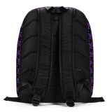 Purp Gang Rock Star Motif Minimalist Backpack