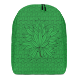 Marijuana Tree Star Motif Minimalist Backpack