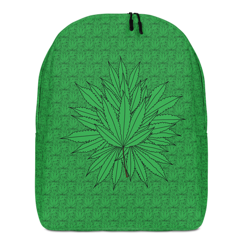 Marijuana Tree Star Motif Minimalist Backpack