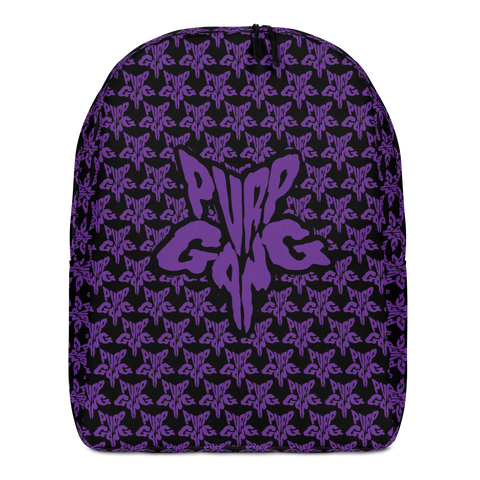 Purp Gang Rock Star Motif Minimalist Backpack