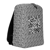 razel™ Face QR Code Motif Minimalist Backpack