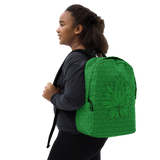 Marijuana Tree Star Motif Minimalist Backpack