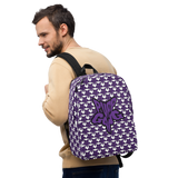 Purp Gang Rock Star Motif Minimalist Backpack