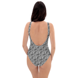 razel™ Face QR Code Motif One-Piece Swimsuit