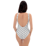 zDaddy Motif One-Piece Swimsuit