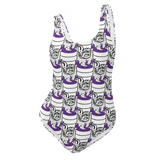 Purp Gang Double Cup Motif One-Piece Swimsuit