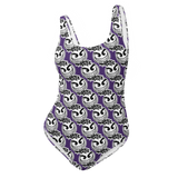 razel™ Gang Drip Face Motif One-Piece Swimsuit