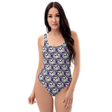 razel™ Gang Drip Face Motif One-Piece Swimsuit