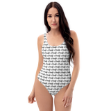 zDaddy Motif One-Piece Swimsuit