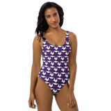 Purp Gang Rock Star Motif One-Piece Swimsuit