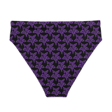 Purp Gang Rock Star Motif High-Waisted Bikini Bottom