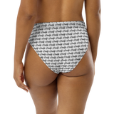 zDaddy Motif High-Waisted Bikini Bottom