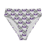 Purp Gang Double Cup Motif High-Waisted Bikini Bottom