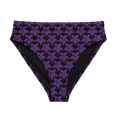 Purp Gang Rock Star Motif High-Waisted Bikini Bottom