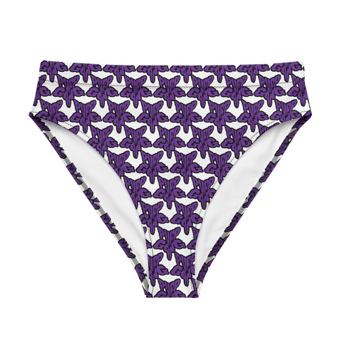 Purp Gang Rock Star Motif High-Waisted Bikini Bottom