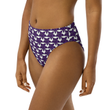 Purp Gang Rock Star Motif High-Waisted Bikini Bottom