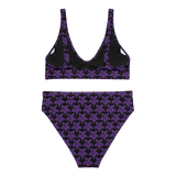 Purp Gang Rock Star Motif Padded Two-Pieces Bikini