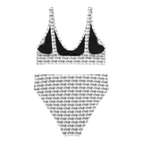 zDaddy Motif Padded Two-Pieces Bikini