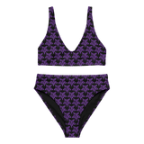 Purp Gang Rock Star Motif Padded Two-Pieces Bikini