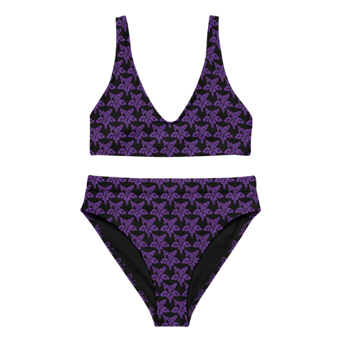 Purp Gang Rock Star Motif Padded Two-Pieces Bikini