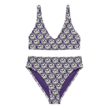 razel™ Gang Drip Face Motif Padded Two-Pieces Bikini