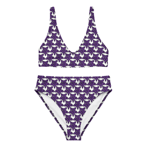 Purp Gang Rock Star Motif Padded Two-Pieces Bikini