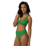 Marijuana Tree Star Motif Padded Two-Pieces Bikini