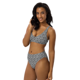 razel™ Face QR Code Motif Padded Two-Pieces Bikini