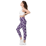 Purp Gang Rock Star Motif Pocket Leggings