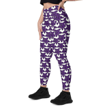 Purp Gang Rock Star Motif Pocket Leggings