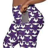 Purp Gang Rock Star Motif Pocket Leggings