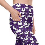 Purp Gang Rock Star Motif Pocket Leggings